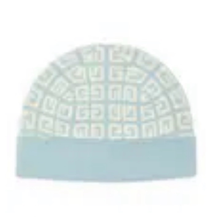 Givenchy Double Face Knit Beanie Ice Blue